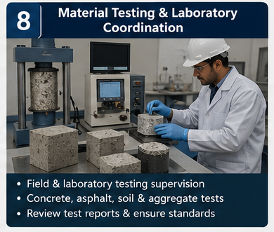 Material Testing & Laboratory Coordination