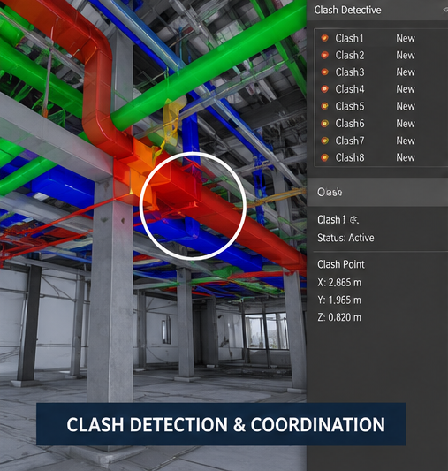 Clash Detection BIM Modeling